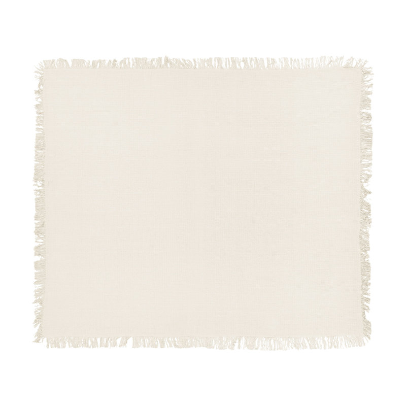 YERBENT Cotton No Pattern Bedspread, White