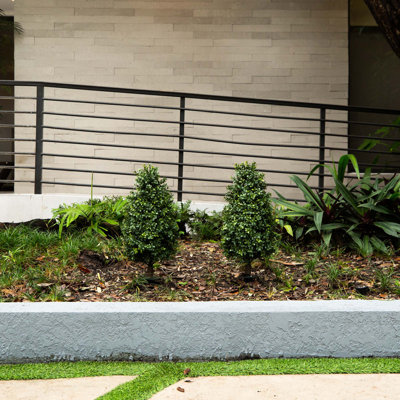 Faux Boxwood Plant in Ground Stake