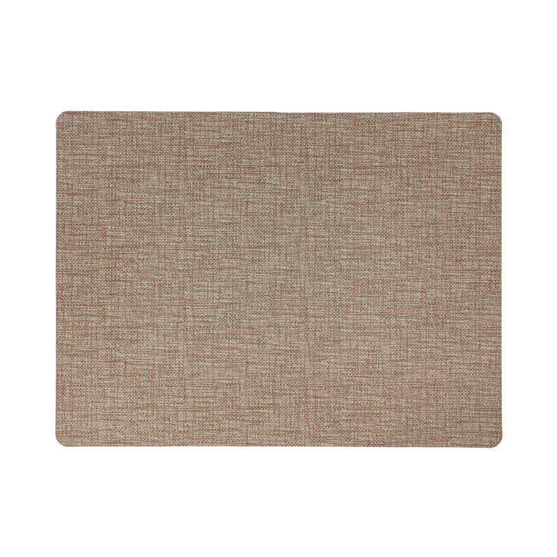 Novotela Luxe Rectangular Placemat, Rustic Brown, 16.5" x 12.5", Set of 6