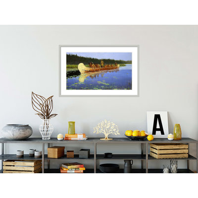 «Radisson and Groseilliers» par Frederic Remington, impression giclée sur cadre