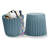 16.25" Stackable Stool - Round Indoor/Outdoor Ottoman with Basket Weave Design - Dining, Bar or Accent Stool-1914991443