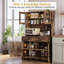 Armoire de rangement pour garde-manger de 63 po avec tiroirs, huche de cuisine et support pour micro-ondes 63 po-961261309