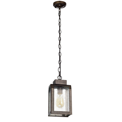 Luminaire suspendu rectangulaire à 1 lumière Abram