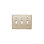 3 - Gang Toggle Light Switch Standard Wall Plate