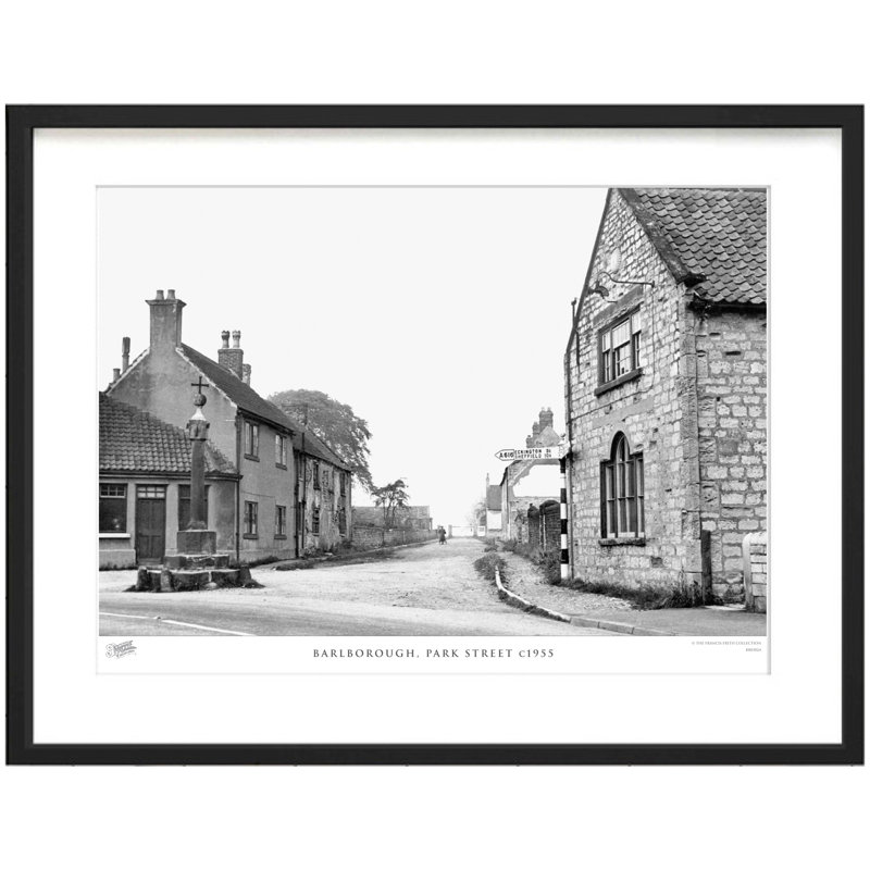 Barlborough, Park Street C1955 - Single Picture Frame Print, 28cm H x 36cm W x 2.3cm D