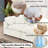 Modular Plush Chenille Extra Soft Deep Cloud Sectional U-shaped Sofa With Ottoman & Pillow-top Arms-1425823629