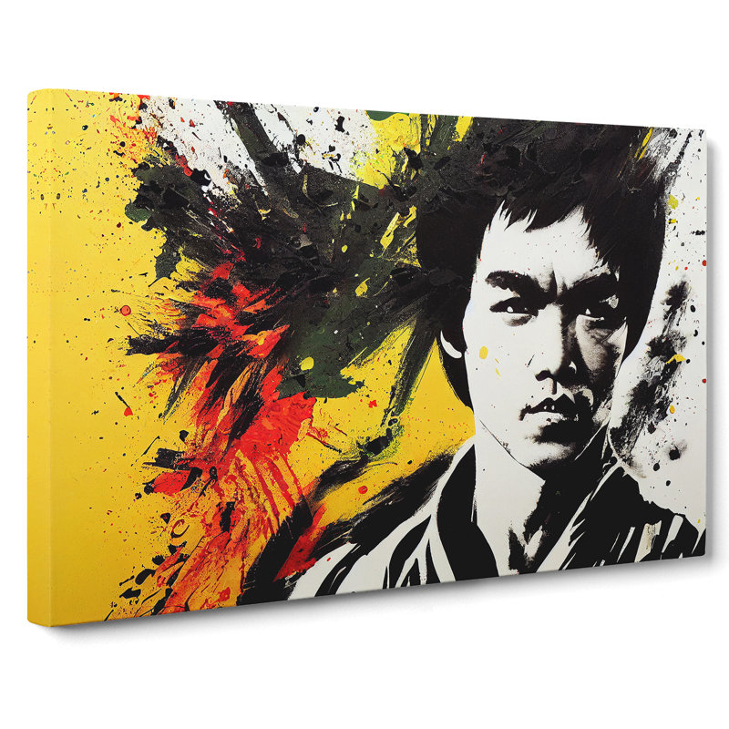 Bruce Lee Splash Vol.1 - Wrapped Canvas, 50cm H x 76cm W x 3cm D