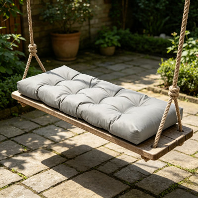 Coussin de banc sur mesure 42×16 avec rembourrage en billes de mousse et coton soyeux, housse en oléfine pour usage intérieur et extérieur, ARY014