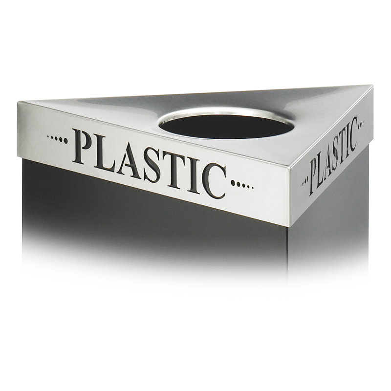 Trifecta Trash Can, 15 Gallon, Plastic