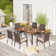 Rectangular 6 - Person 60" Long Dining Set with Cushions