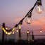 50ft 25-Bulb Outdoor Globe LED String Lights Shatterproof Connectable Weatherproof, 2200K Warm Glow