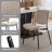Modern Round 3 Piece Dining Room Table and Chairs Set-524936967-524936966