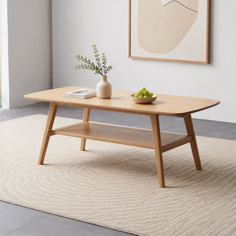 Table centrale Table basse 100% plateau en bois massif avec plateau supérieur Table basse Largeur 120 x Profondeur 56 x Hauteur 44 cm Bureau d'étude Travailler de la maison Facile à assembler