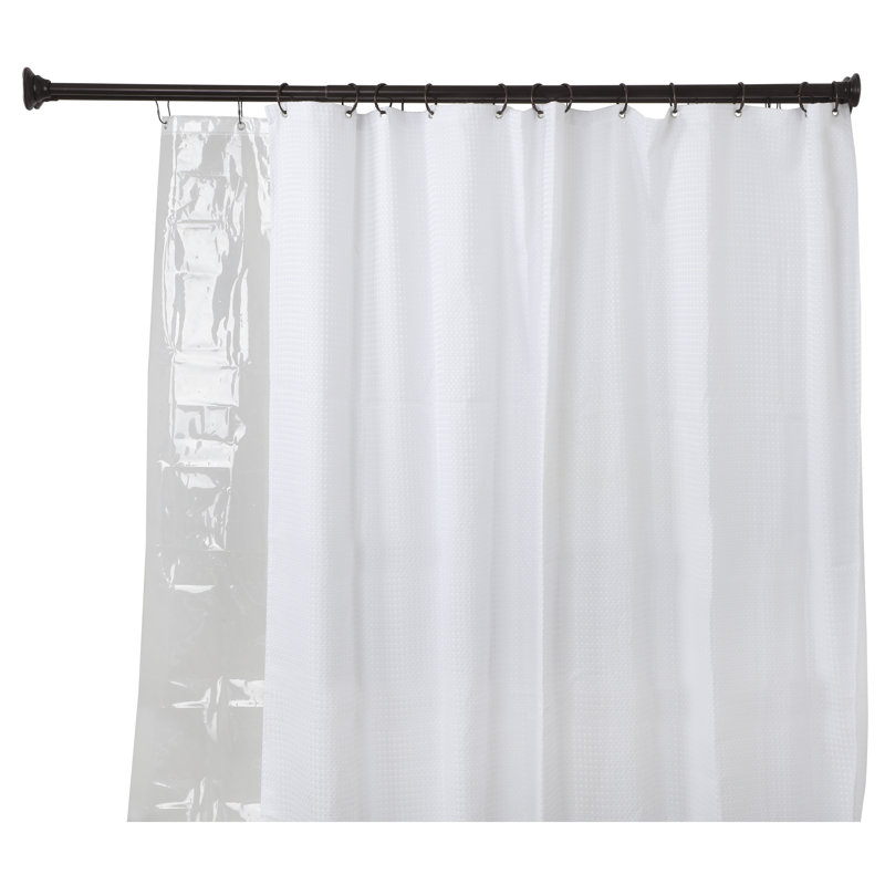 Oil Rubbed Bronze Double Tension Shower Curtain Rod