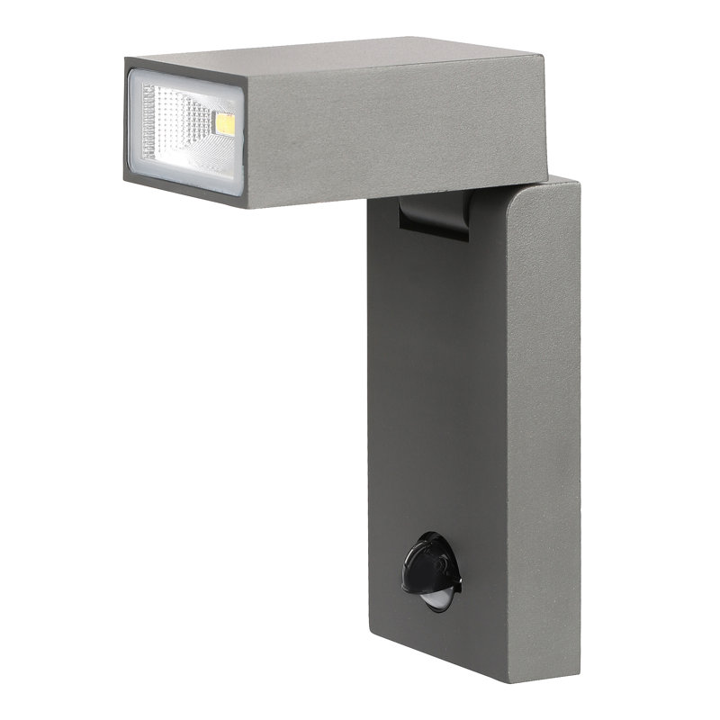 Rubinstein Dark Matte Anthracite 15.1cm H Integrated LED Outdoor Armed Sconce