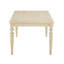 Meuble télé de style urbain - finition câblée blanche, pieds en bois, unité de divertissement pratique, finition de table d'horloge chic 30h x 64w 38d