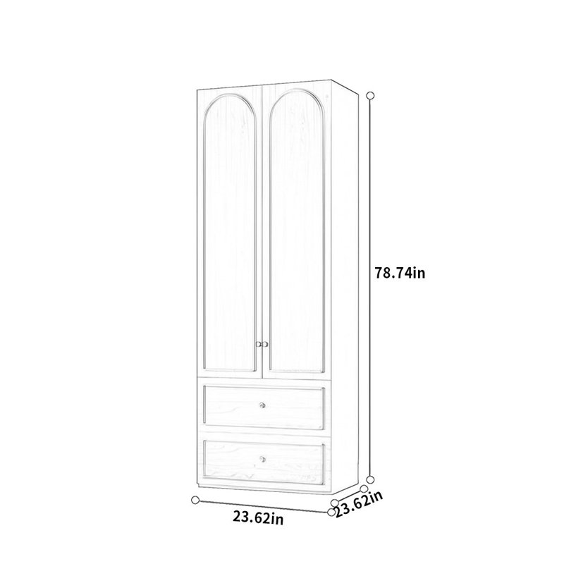 Miller, 78.74"  H x 23.62" W x 23.62" D