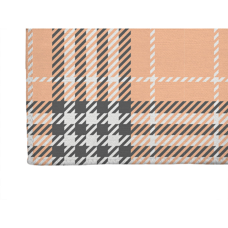 Christopher's Plaid Non-Slip Outdoor Rug, Runner 2'6" x 8'