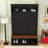 Farmhouse Arched Hall Tree with Storage Bench, 3 Cabinets and 5 Hooks-1206188410