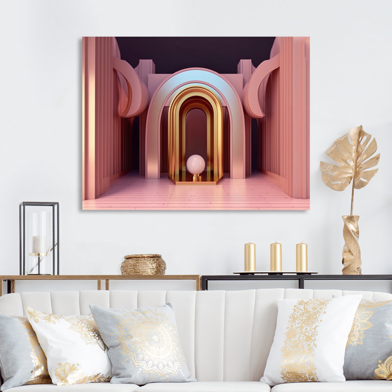«Architectural Beauty In Minimal», impression sur toile, Toile tendue, H 34 po x l 44 po x P 1,5 po