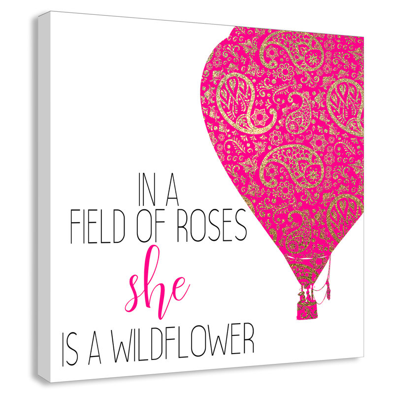 She Is A Wildflower Transportation, 24" H x 24" W x 1.5" D, Canvas