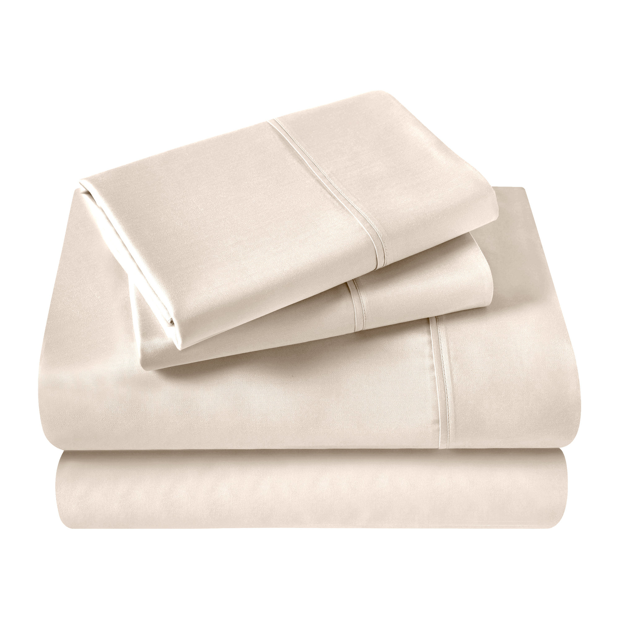 100% Cotton Sheet Set, Full, Ivory