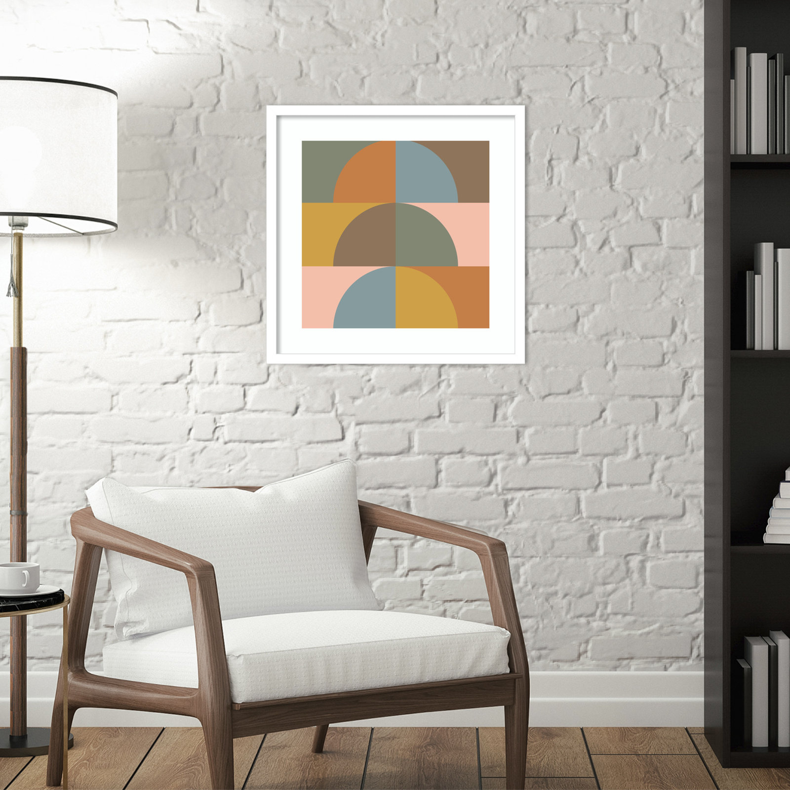 Autumn Vibes by Beth Vassalo, Noir Black Framed, 33.38" H x 33.38" W x 0.875" D