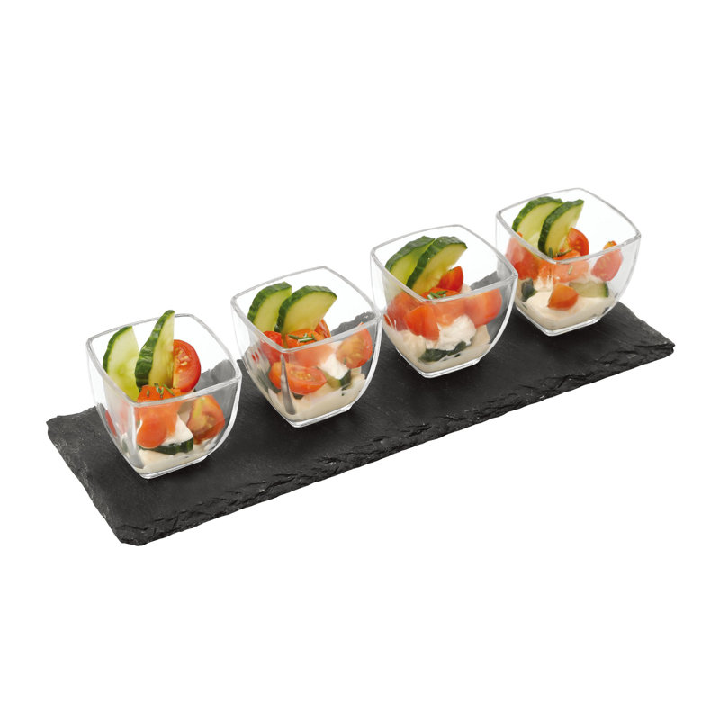 Symple Stuff Detlef Glass Condiment Server