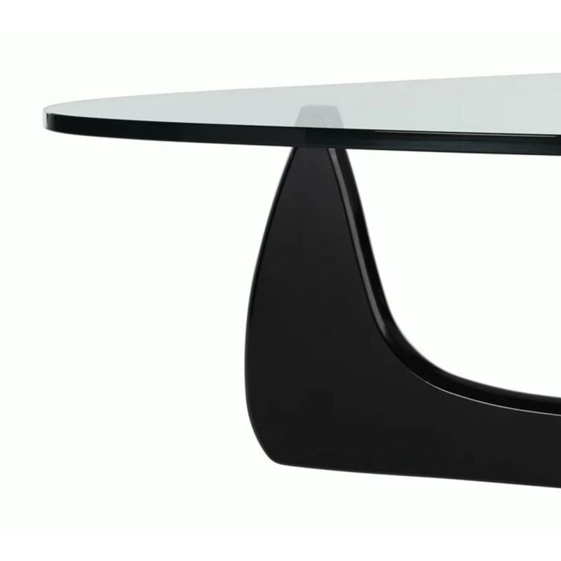 Santiago Solid Wood Coffee Table, Black, 16" H x 41" W x 36" D