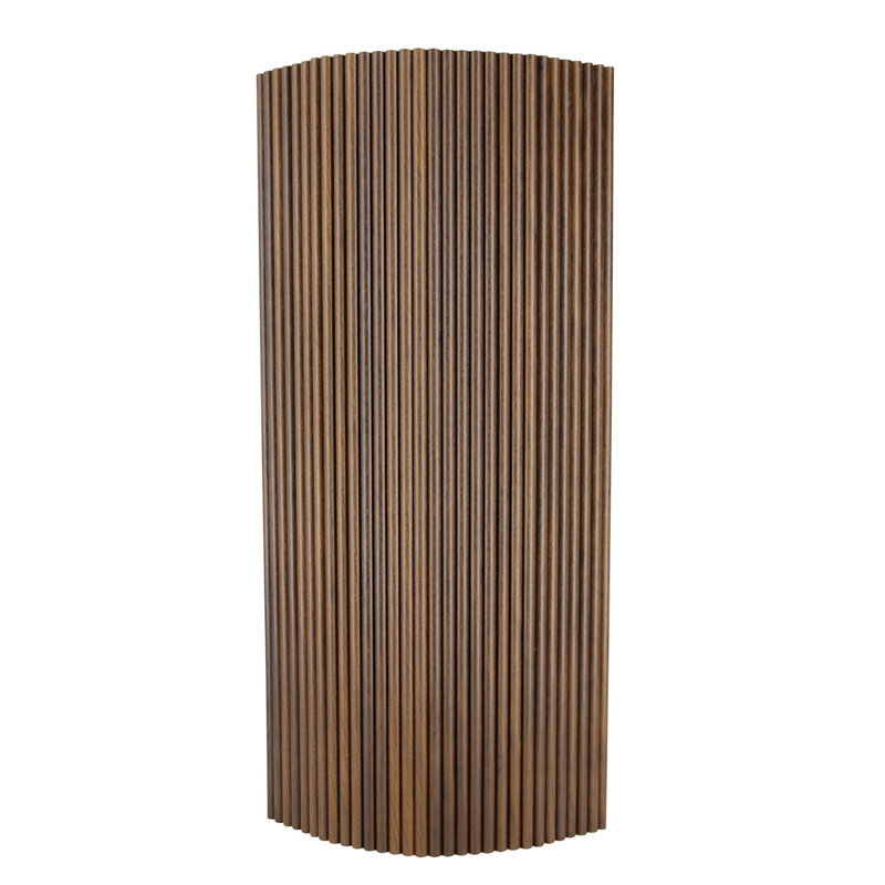 106" x 24" Flexible Fluted Semi-Circle Wood Shiplap Wood Wall Paneling, 3D Wall Paneling For Interior Wall Décor