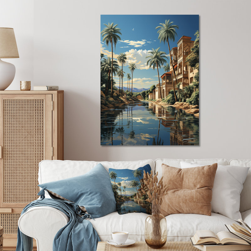 Égypte, merveilles de Louxor II - Égypte, décoration murale en métal, H 40 po x l 30 po x P 1 po