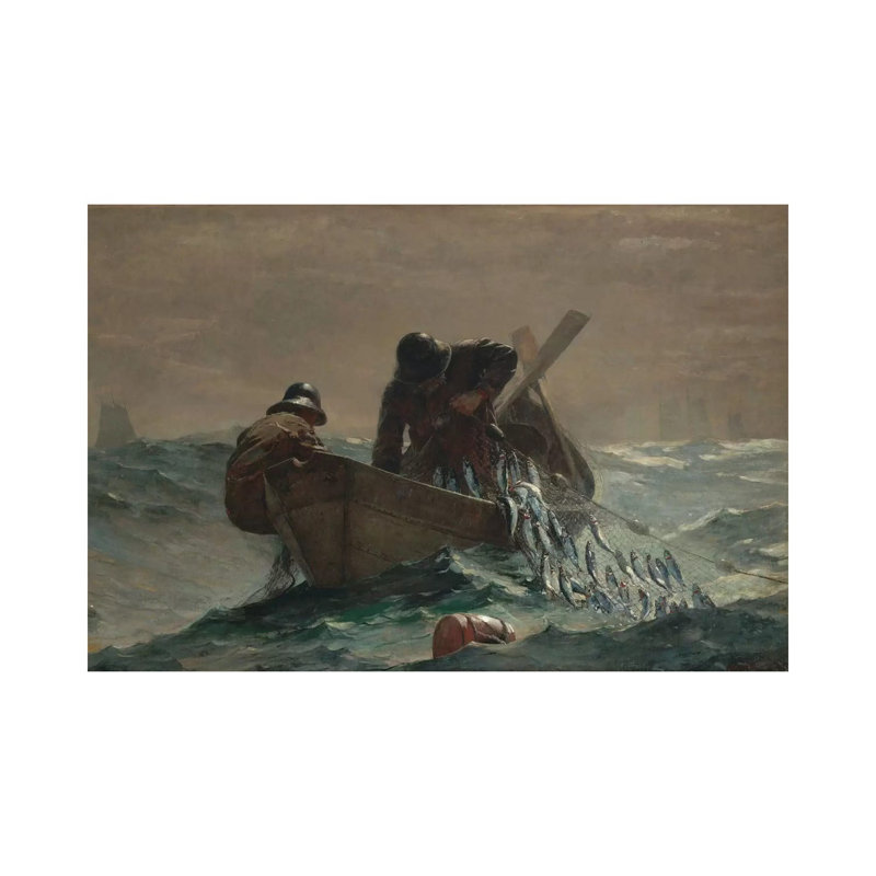 The Herring Net by Winslow Homer - Wrapped Canvas Print, 66.04 cm H x 45.72 cm W x 1.91 cm D