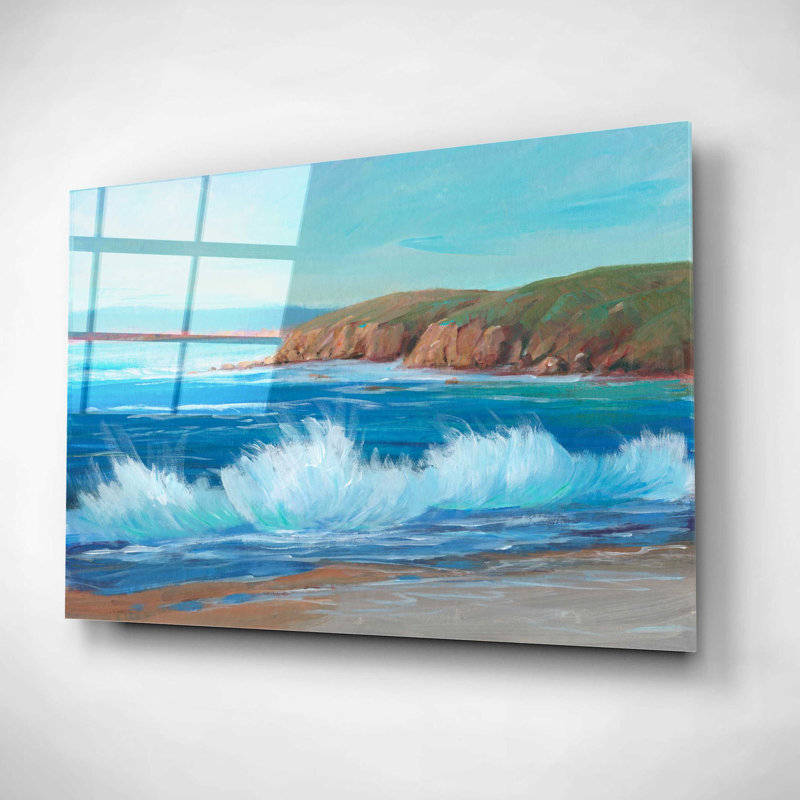 «Rocky Coastline II» par Tim O'Toole, art mural en verre acrylique, H 16 po x l 24 po x P 0,2 po