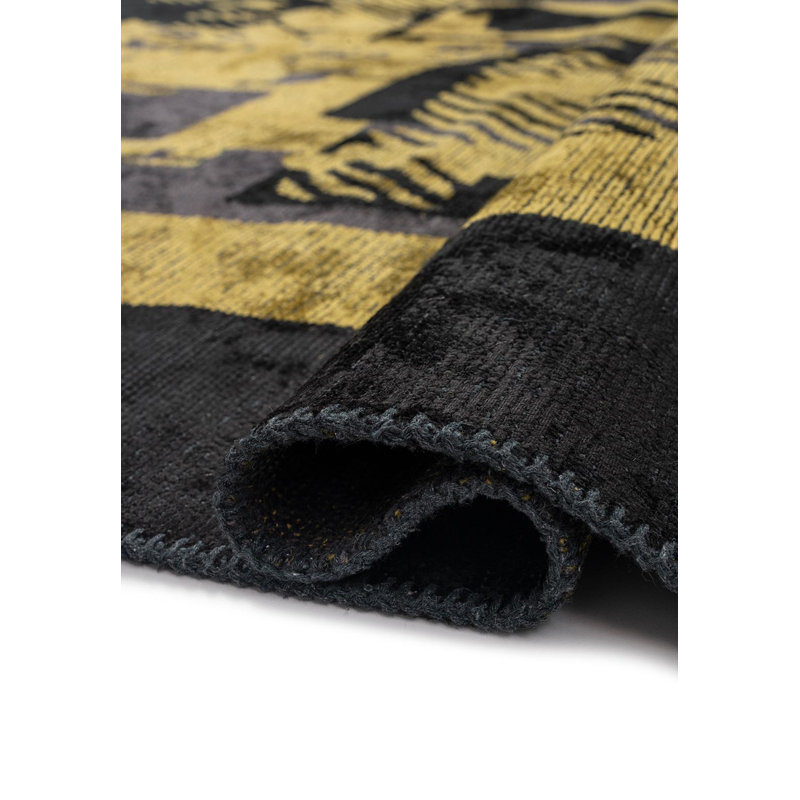 Dashurie Abstract Hand Loom Indoor / Outdoor Area Rug, Rectangle 6'6" x 9'10"