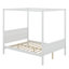 Lit plateforme à baldaquin grand format - tête de lit, pied de lit et lattes avec pieds stables-1099389076