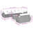 Vidaxl Garden Sofa Set Black, Cream White