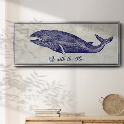 Go With The Flow- Framed Canvas