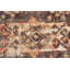 Tapis turc antique antique: tapis en laine rustique rétro en brun chaud pour le décor du vestibule