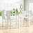 Tempered Glass Dining Table Set For 4, Modern Style Rectangle Dining Room Table Set With 4 Upholstered Armless Dining Chairs, Kitchen Table And Chairs Set For Small Spaces-114234420