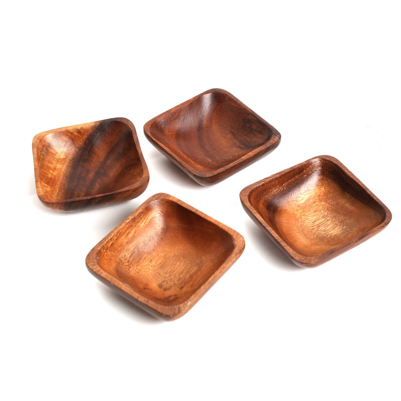 Solid Wood Decorative Bowl