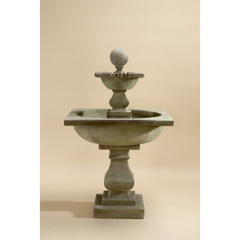 Handcrafted Outdoor Concrete / Cement Floor Fountain