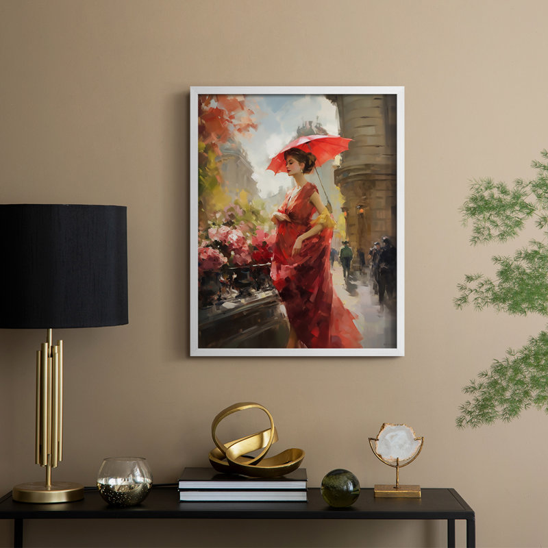 Reproduction encadrée WOMEN Series CDXLIV - bois massif, H 21 po x l 17 po, Blanc