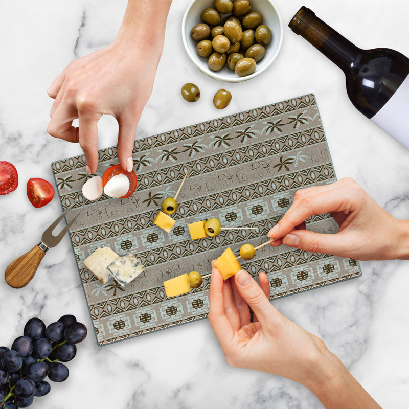 Planche à découper en verre trempé Ambesonne