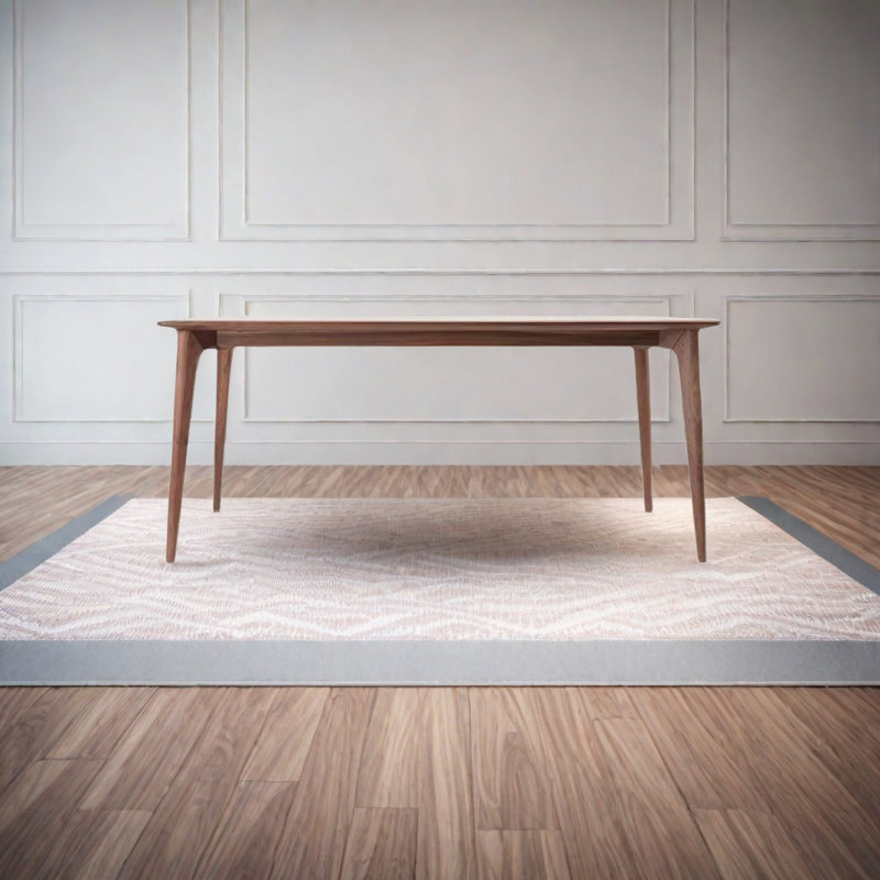 Maxtyn Ash Solid Wood Dining Table, 31.49" W x 62.99" L