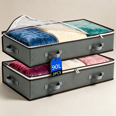 wekli Fabric Underbed Storage
