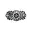Grand bouton en acanthe avec pied évasé de style rosette avec contre-plaque moyenne en platine-116235210