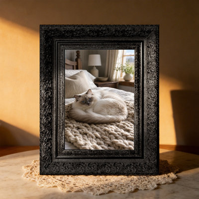 Cadre photo décoratif noir 3 pièces pour photos de 11 po x 14 po et présentation de photos de mariage