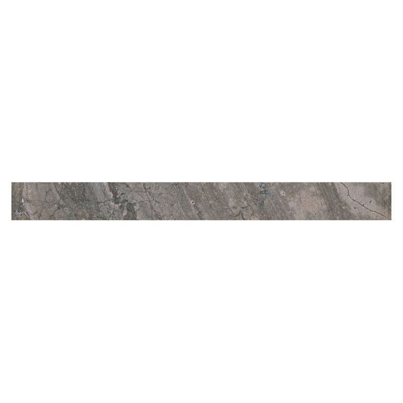 Esperanza 3,54 po X 23,62 po Carreau de faïence en porcelaine matte (0,57 pieds carrés / chaque), Brun terre