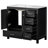 36" Bathroom Vanity Cabinet With Ceramic Top And 5 Drawers-2002296773
