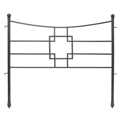 31.5'' H x 36'' W Graphite Metal Fencing Kits